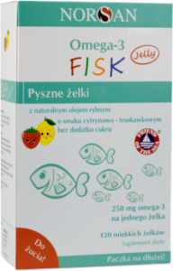 NORSAN OMEGA-3 KIDS JELLY ŻELKI DLA DZIECI